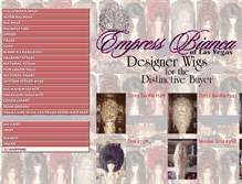 Tablet Screenshot of empressbiancawigs.com